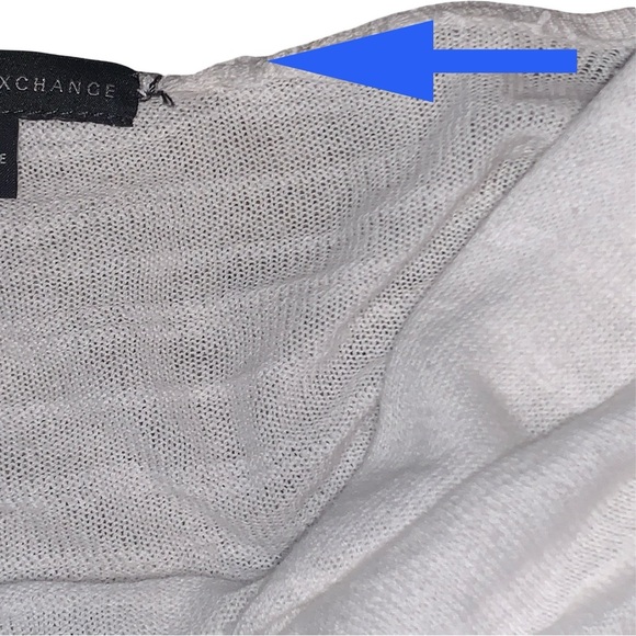 Armani Exchange Size SP Open Flowy loose fitting striped Cardigan - Picture 5 of 5